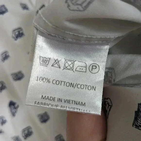 2/25$ SIMON CARTER camera pattern men shirt size 15, 38 cm 💯 cotton Like New! - Picture 7 of 9